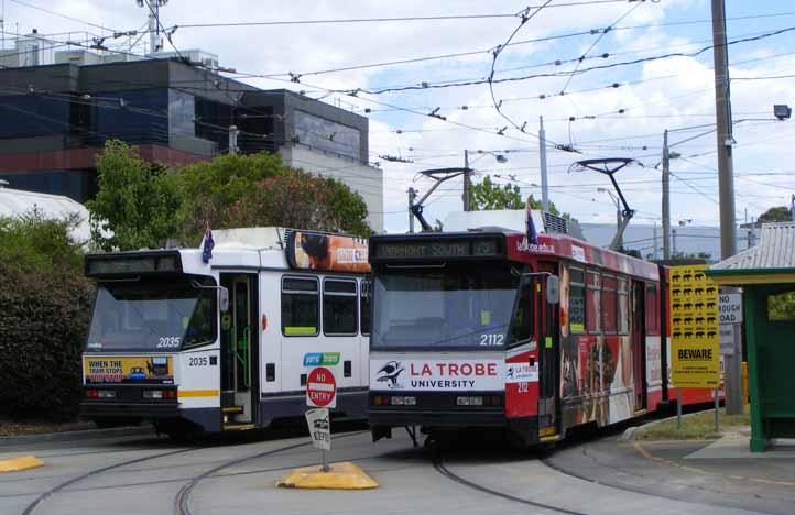 Yarra Trams Class B 2035 & 2112